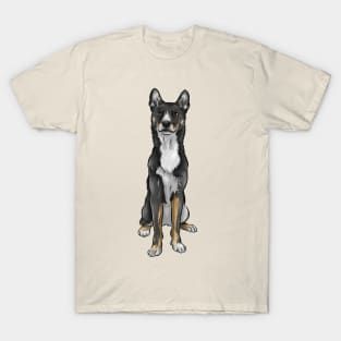 New Guinea Singing Dog | Black and Tan T-Shirt